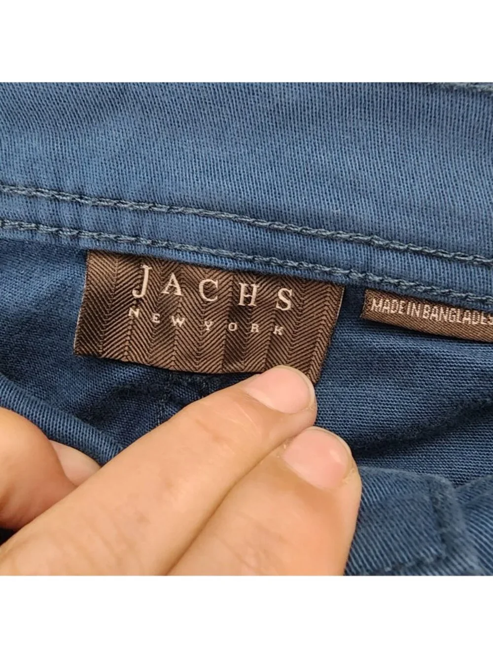 Jachs Pants Mens 28x32 Dark Teal Blue Stretch Mid Rise Slim Fit *NWT*